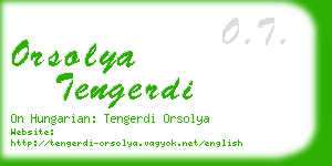 orsolya tengerdi business card